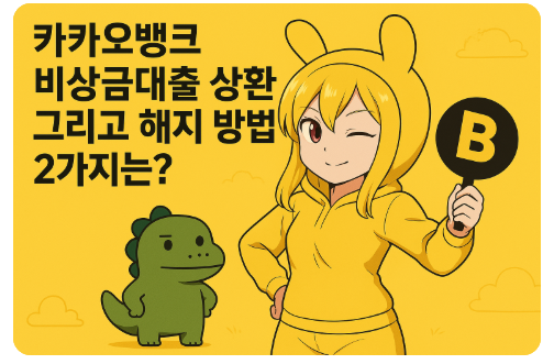 카카오뱅크 비상금대출 상환 그리고 해지 방법 2가지는?