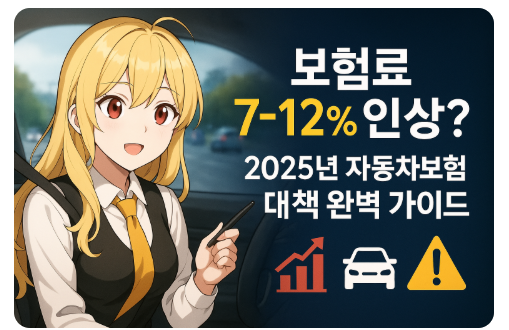 보험료 7~12% 인상? 2025년 자동차보험 대책 완벽 가이드