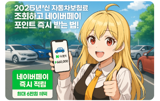 2025년 최신 자동차보험료 조회하고 네이버페이 포인트 즉시 받는 법!