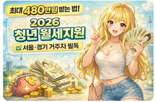최대 480만 원 받는 법! 2026 청년 월세지원 서울·경기 거주자 필독