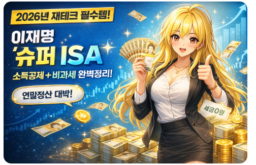 2026년 신설 '이재명 슈퍼 ISA' 완벽 정리 -가입 조건부터 소득공제 혜택까지